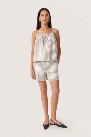 SOAKED IN LUXURY Top 'Anvitte' in Beige