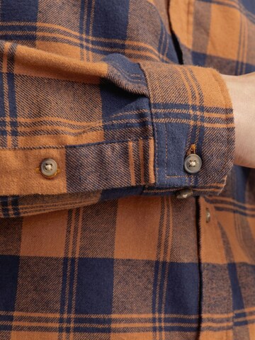 Coupe slim Chemise 'JJJoshua' JACK & JONES en marron