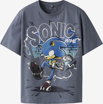 NAME IT - Camiseta 'Sonic The Hedgehog' en gris: frente