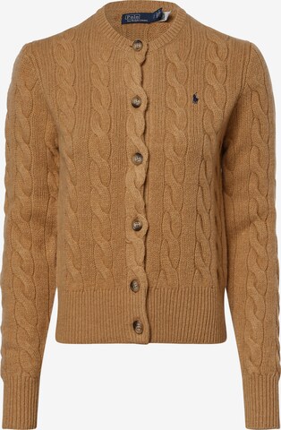 Polo Ralph Lauren Knit Cardigan ' ' in Brown: front