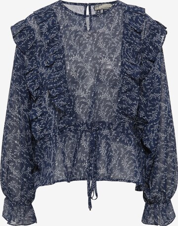 DreiMaster Vintage Blouse in Blue: front