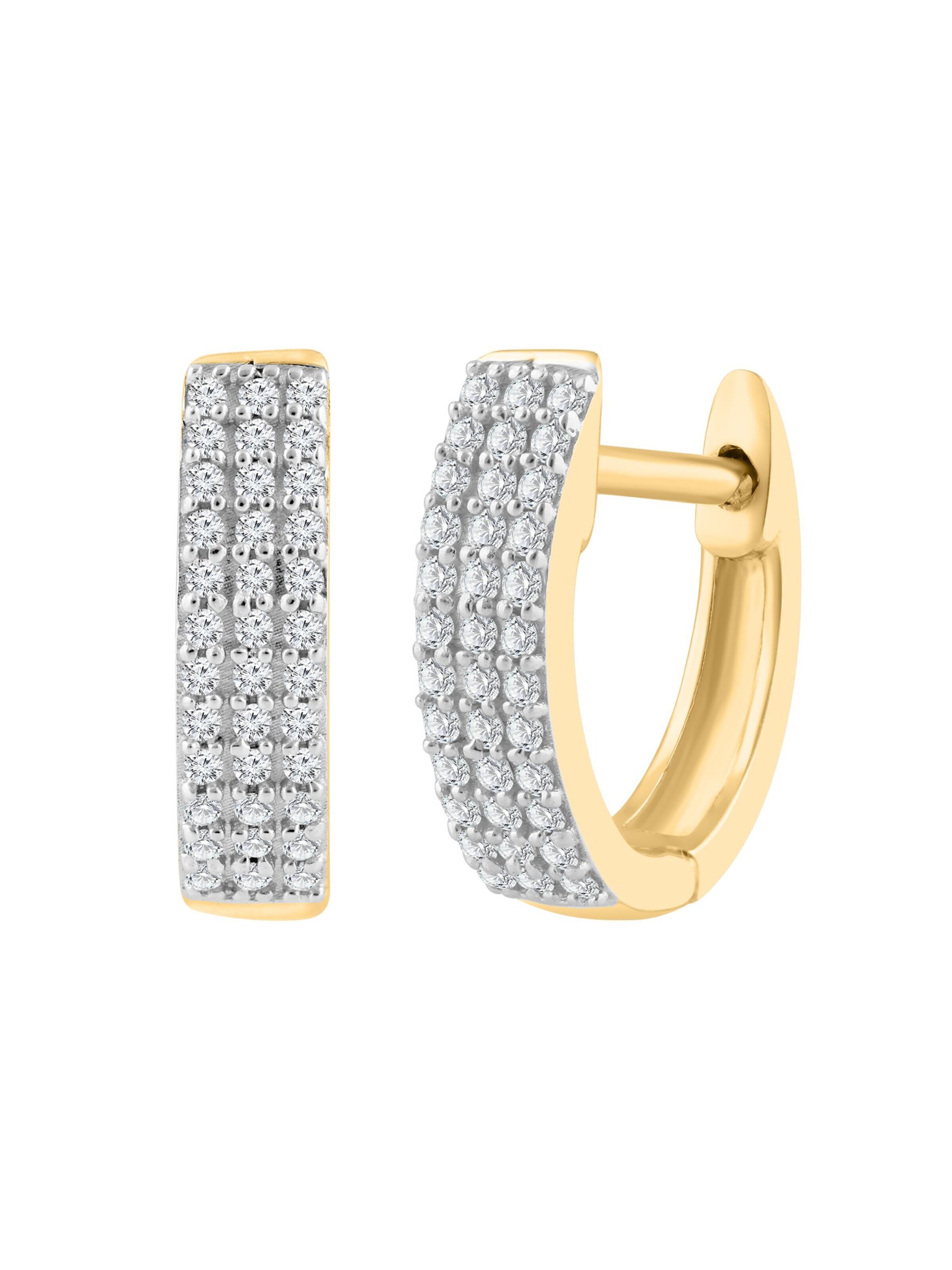 Diamant Exquis Ohrringe‌‌‌‌ in Gold: Vorderseite