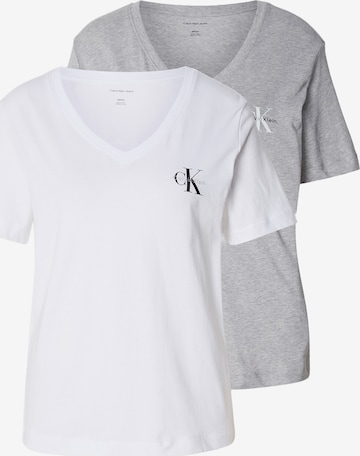 Tricou de la Calvin Klein Jeans pe gri: față