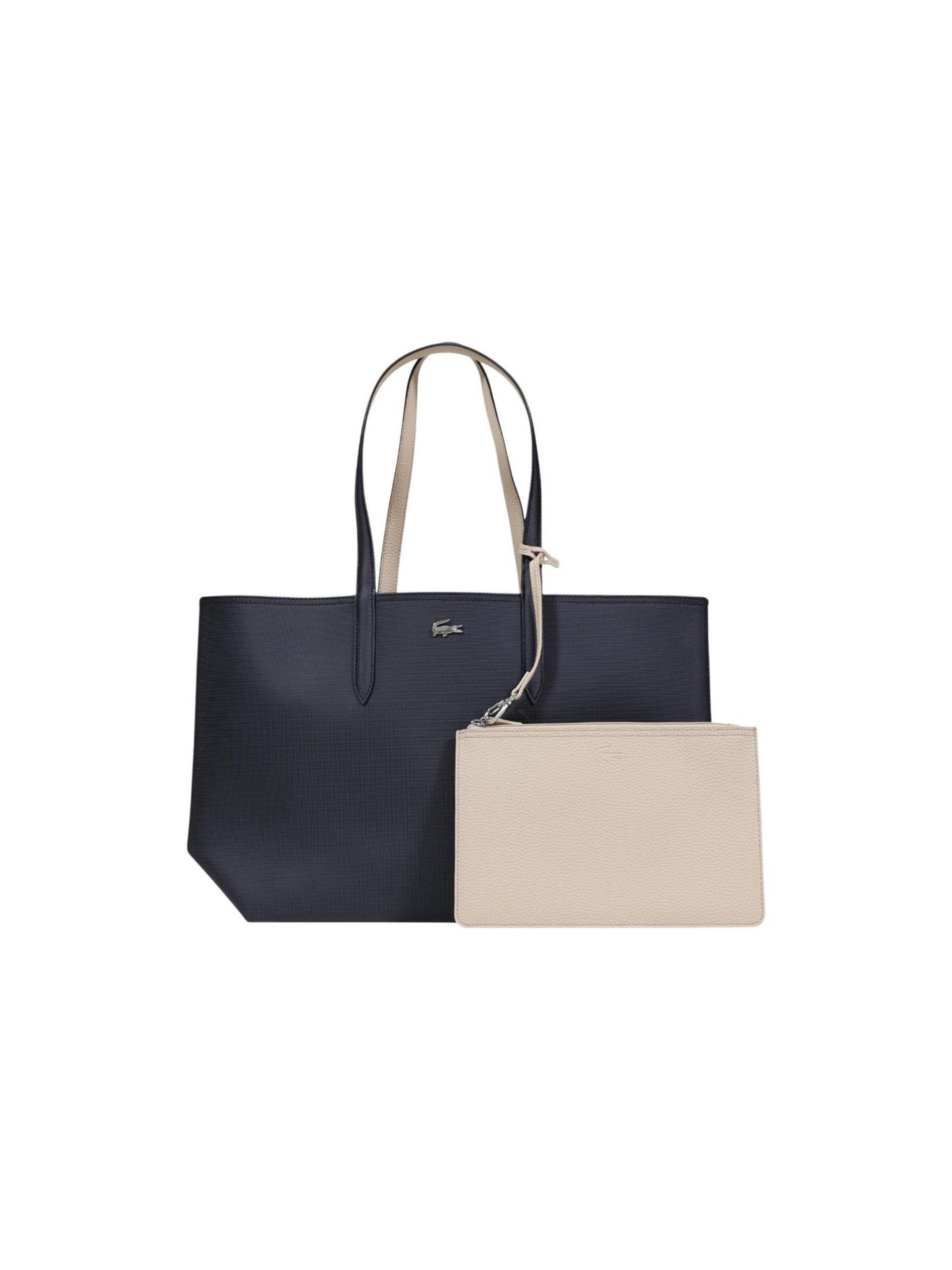 LACOSTE Schoudertas 'SHOPPING NF2142' in Zwart: voorkant