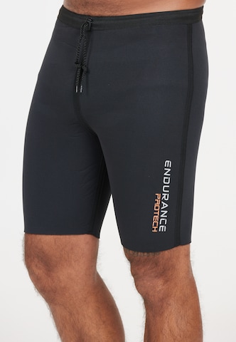 ENDURANCE Skinny Workout Pants 'Protech' in Black: front