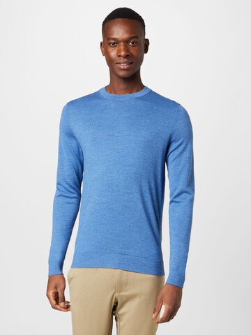 Pull-over 'Town' SELECTED HOMME en bleu : devant