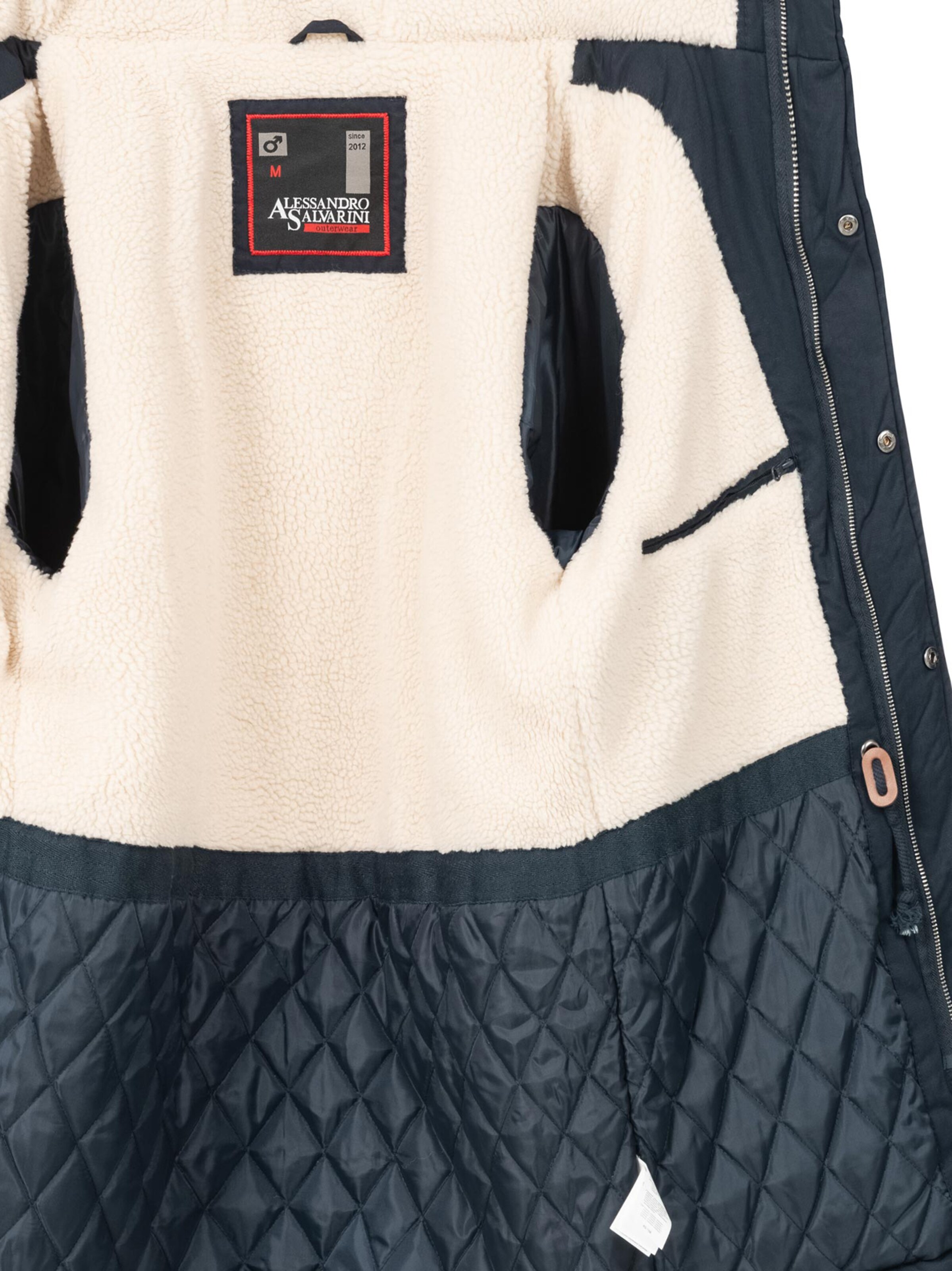 Alessandro Salvarini Parka in Blau