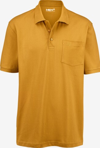 Men Plus Shirt in Yellow: front