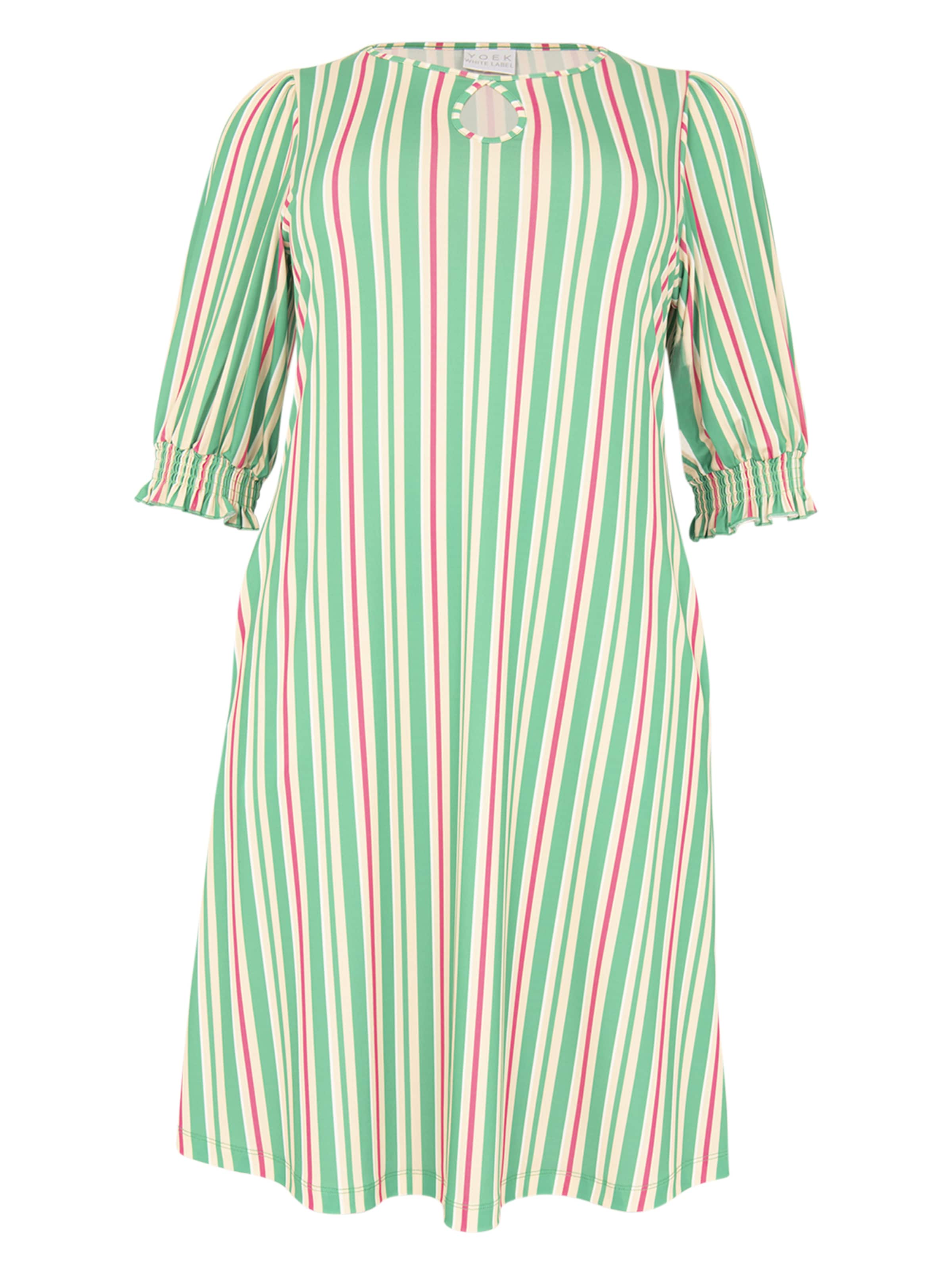 YOEK Jurk in Groen: voorkant