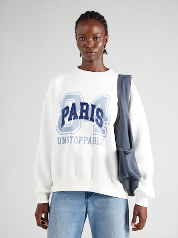 Sweat-shirt Tally Weijl en blanc