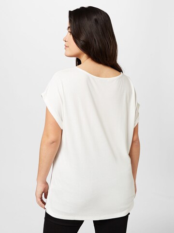 T-shirt 'Fleur' ABOUT YOU Curvy en blanc