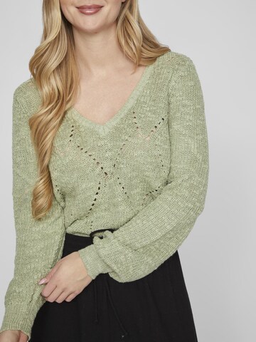 VILA Sweater 'Poca' in Green