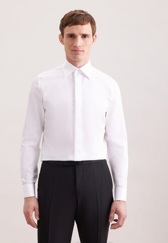 Coupe slim Chemise business SEIDENSTICKER en blanc : devant