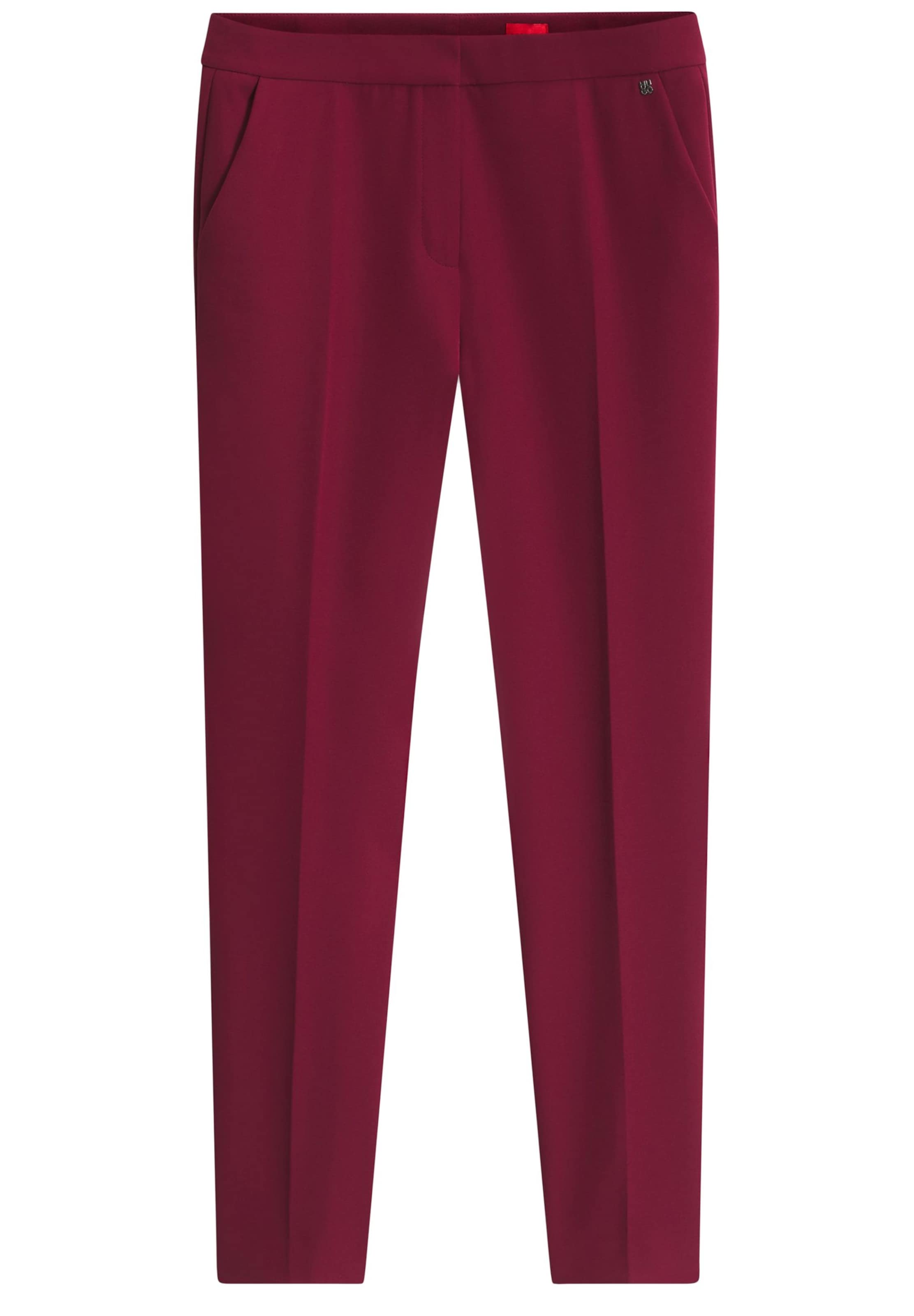 HUGO Pleated Pants 'Hagonia-1' in 34 in Bordeaux, Item view