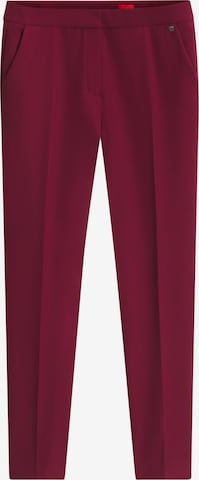 HUGO Pleated Pants 'Hagonia-1' in Red: front