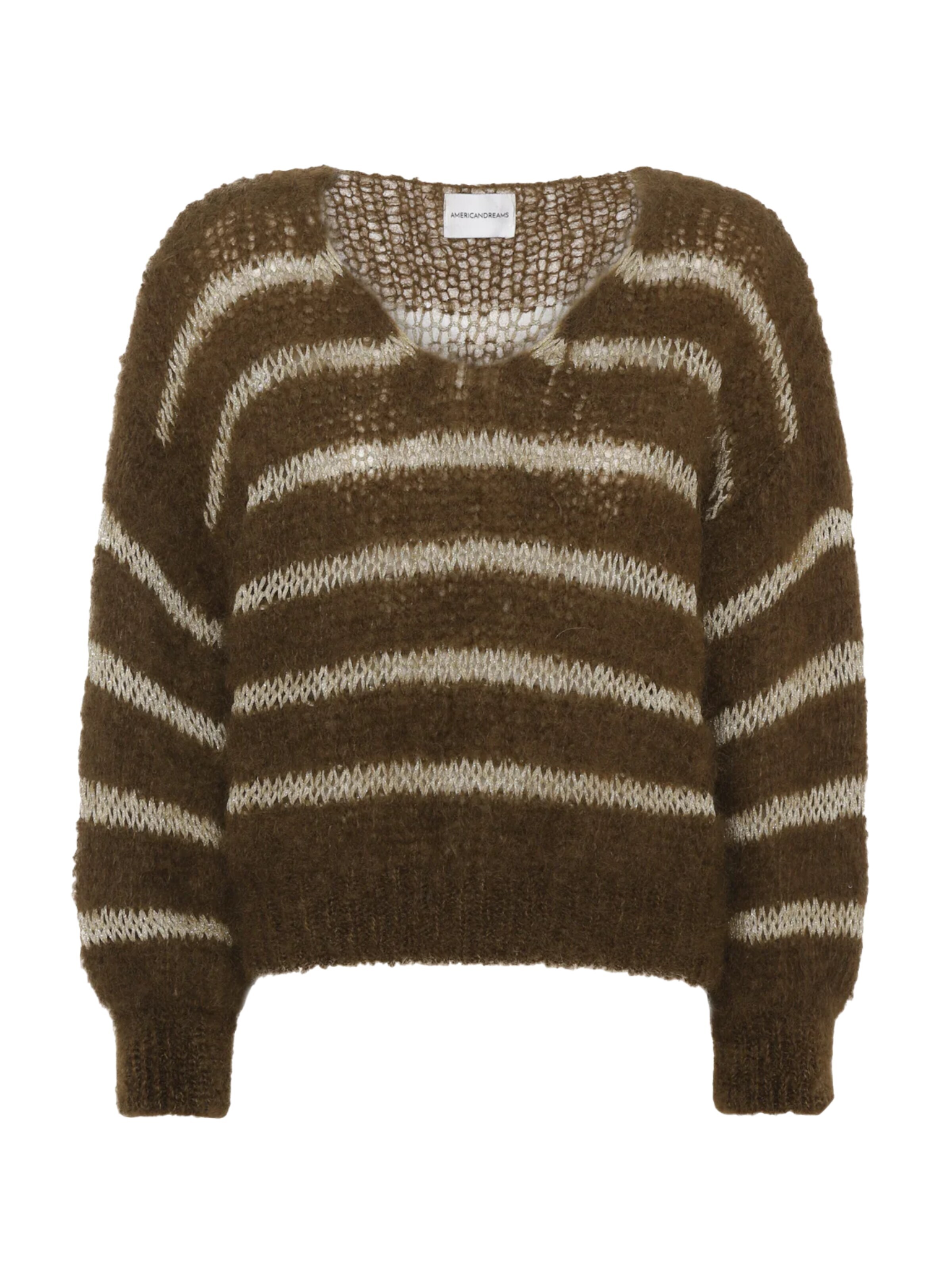 americandreams Sweater 'Katie' in Brown: front