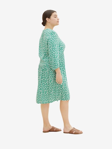 Tom Tailor Women + Shirt Dress in Green