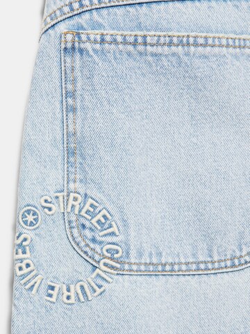 Pull&Bear Baggy Džínsy 'PACIFIC' - Modrá