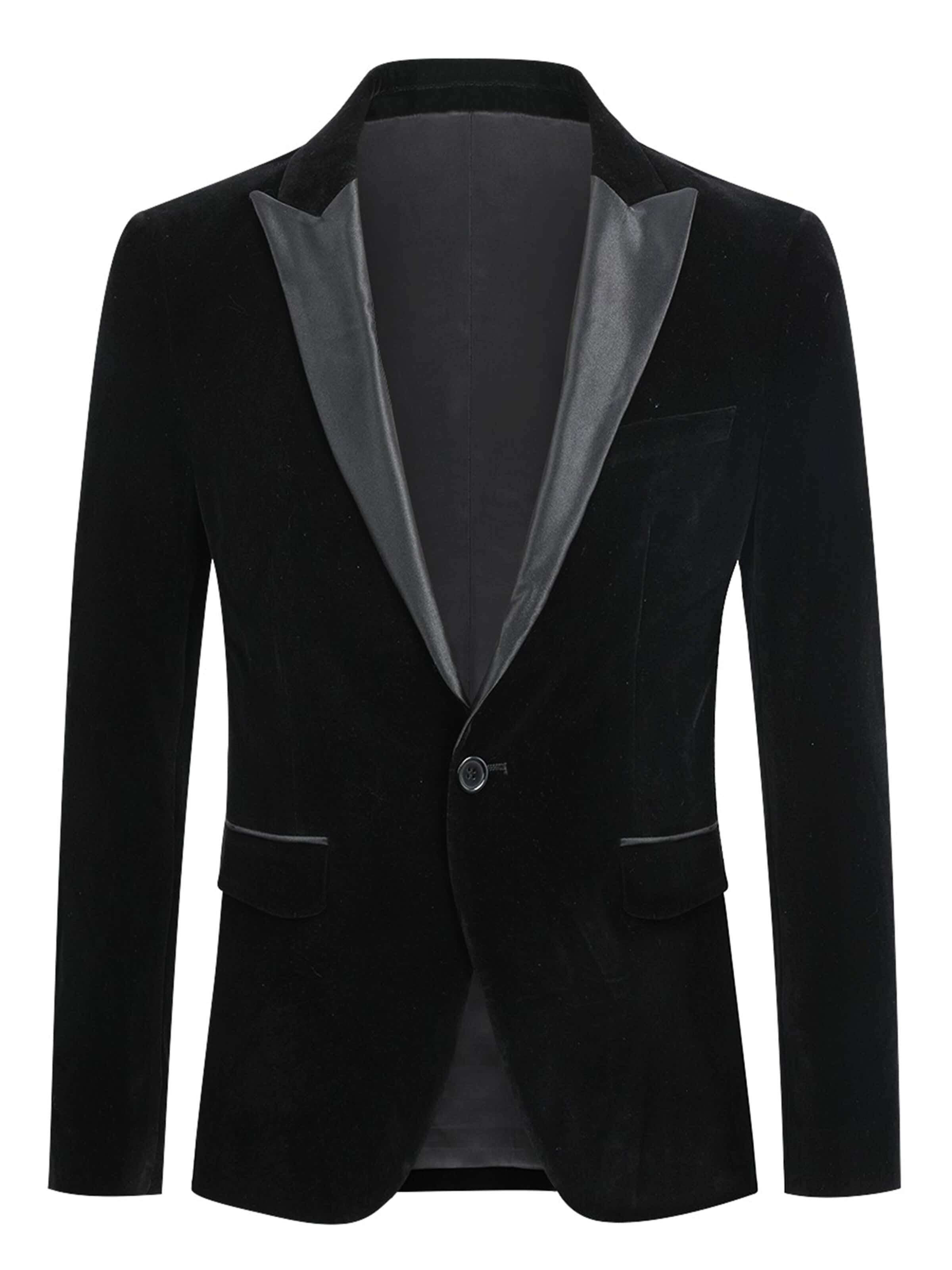 ALLTHEMEN Suit Jacket 'Lichtung' in Black: front