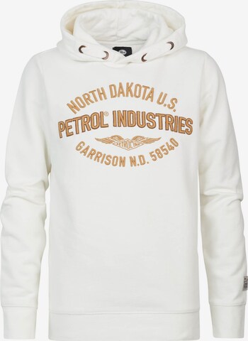 Petrol Industries Sweatshirt 'Schaumburg' in White: front