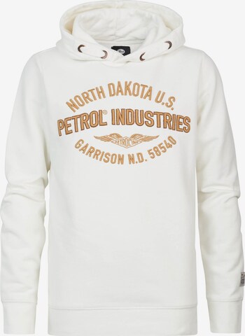 Petrol Industries Sweatshirt 'Schaumburg' in Weiß: predná strana