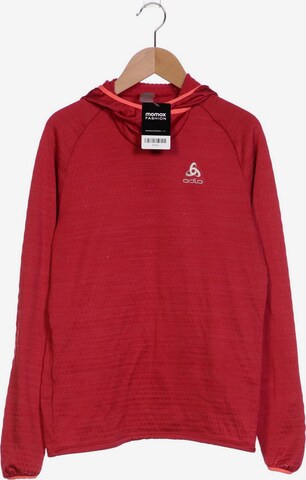 ODLO Sweatshirt & Zip-Up Hoodie in S in Red: front