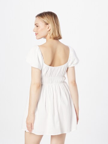 HOLLISTER Obleka | bela barva