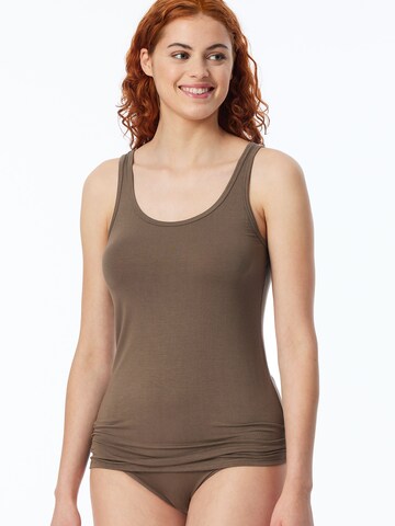 Haut ' Modal Essentials ' SCHIESSER en beige : devant