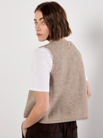 Cardigan ' ' Apricot en marron