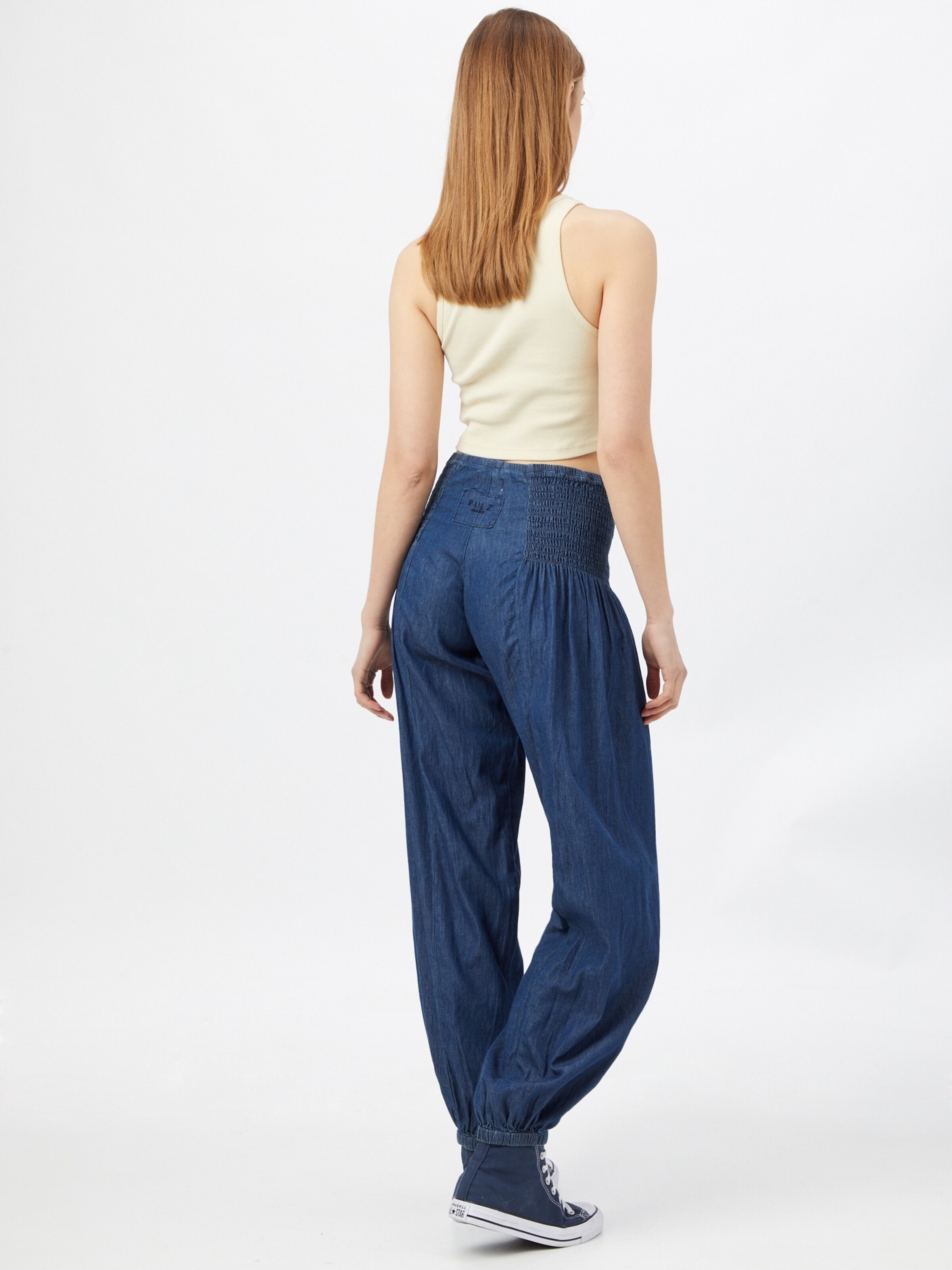 PULZ Jeans Wide leg Harem Pants 'Jill' in Blue Denim ABOUT YOU - Main Image