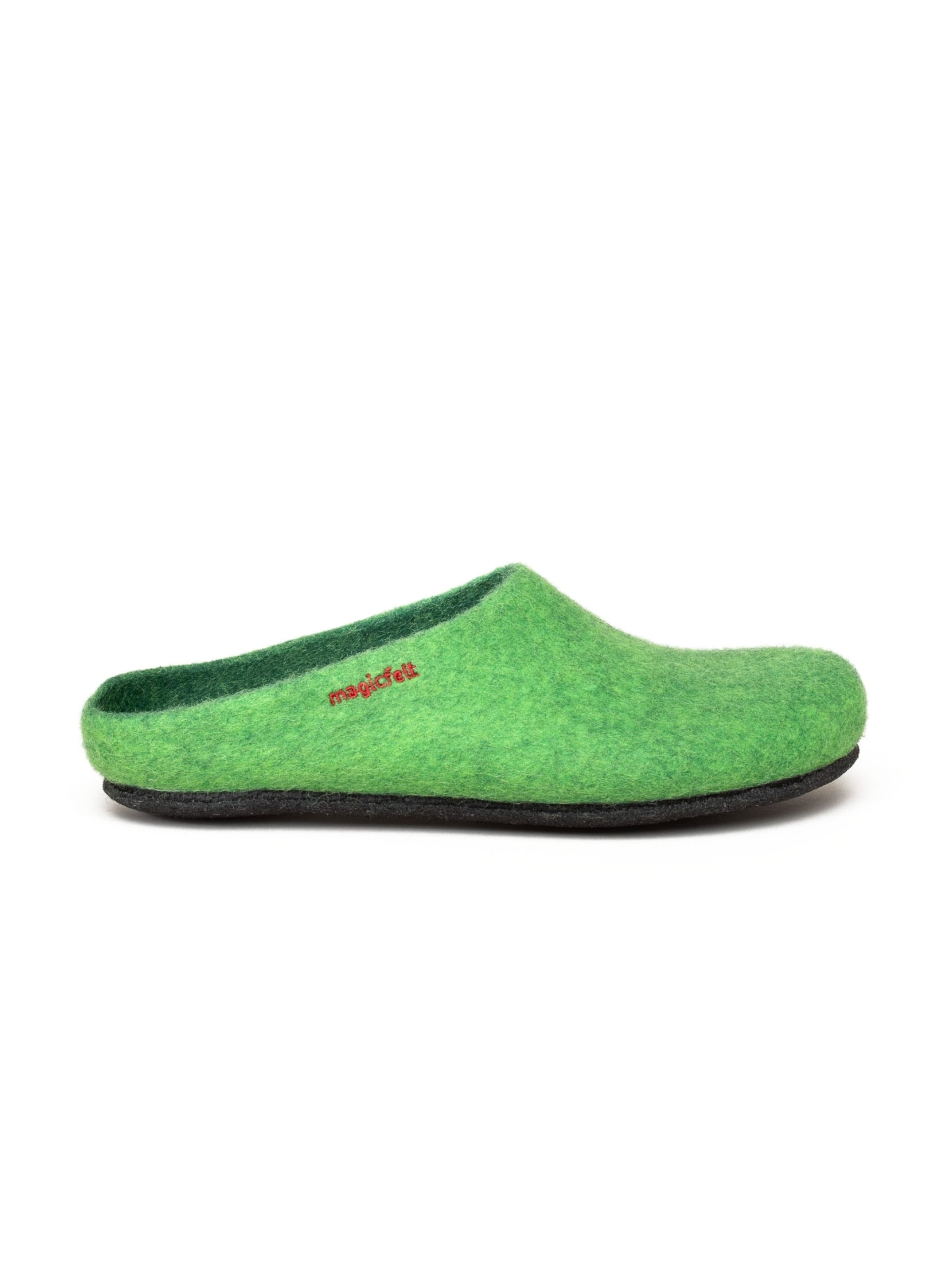 MagicFelt Slippers 'Filzpantoffel Magicfelt 709' in Green