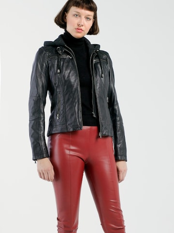 CBL Between-Season Jacket 'Lederjacke' in Black: front