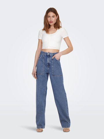 ONLY Wide leg Jeans 'KIRSI' in Blauw