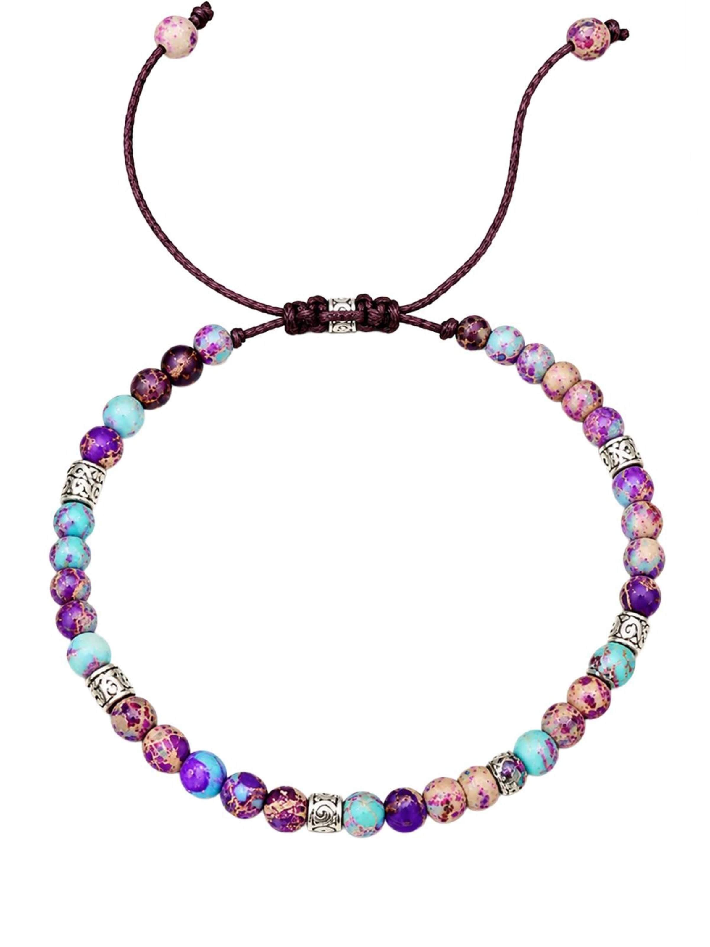 Bracelet 'ESSAOUIRA' Alster Herz en violet : devant