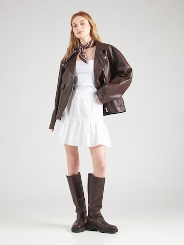 Jupe 'ONLDEFFIE' ONLY en blanc