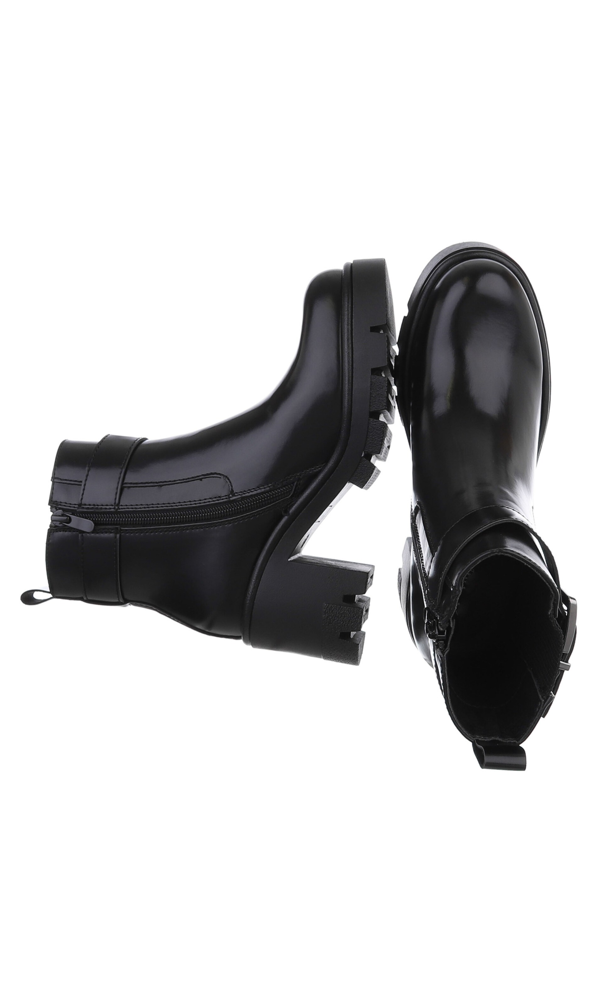 Ital-Design Stiefelette in Schwarz