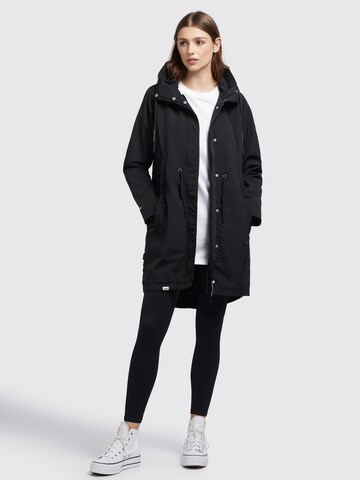 Manteau mi-saison 'Adda2' khujo en noir