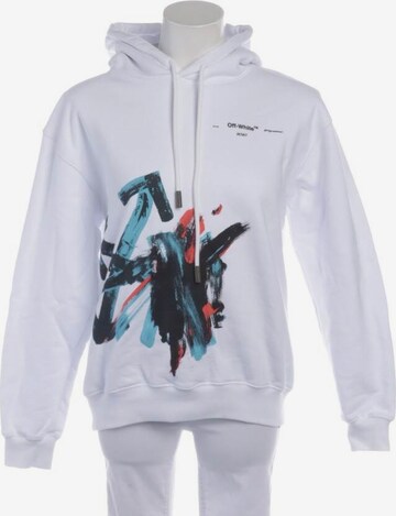 Off-White Sweatshirt & Zip-Up Hoodie in M in White: front