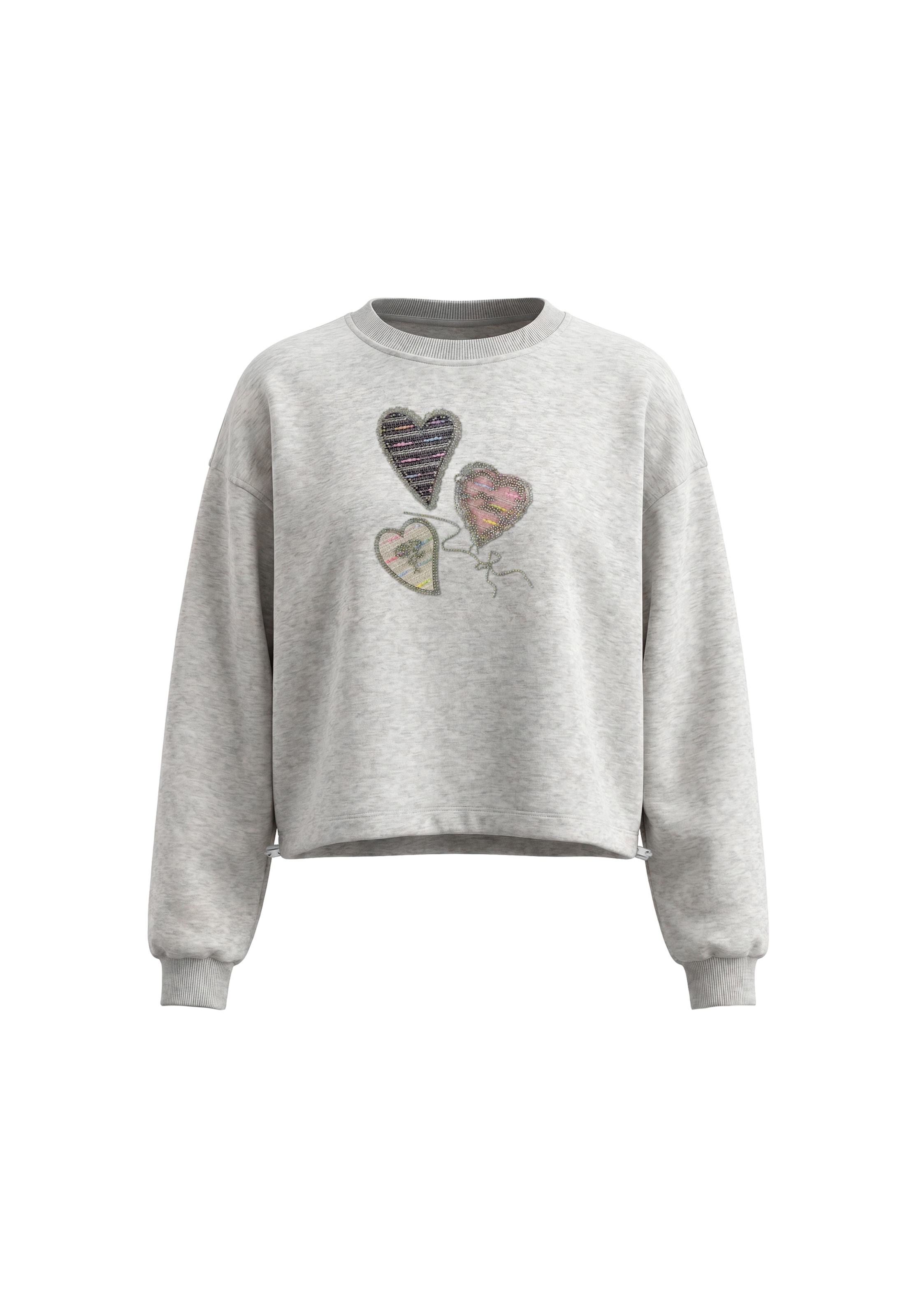 Sweat-shirt MYMO en gris : devant