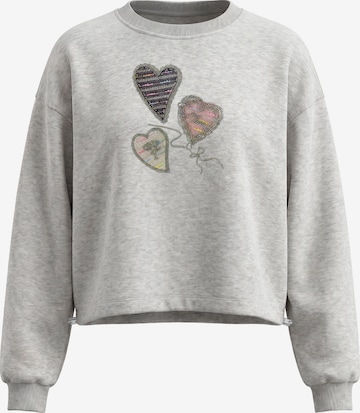 Sweat-shirt MYMO en gris : devant