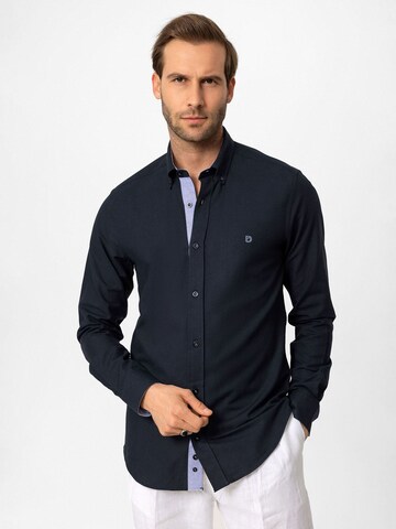 Dandalo Slim fit Overhemd in Blauw: voorkant