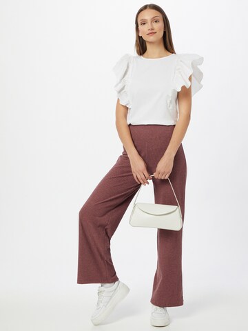 ONLY Wide leg Trousers 'Nella' in Pink