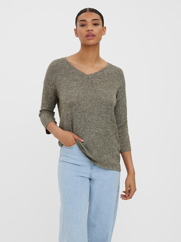 VERO MODA Sweater 'BRIANNA' in Brown: front