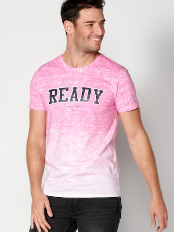 KOROSHI Shirt in Roze: voorkant