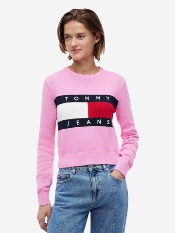 Pullover 'DW0DW22930' di Tommy Jeans in rosa: frontale
