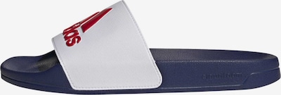 ADIDAS SPORTSWEAR Badeschuh 'Adilette' in navy / knallrot / weiß, Produktansicht