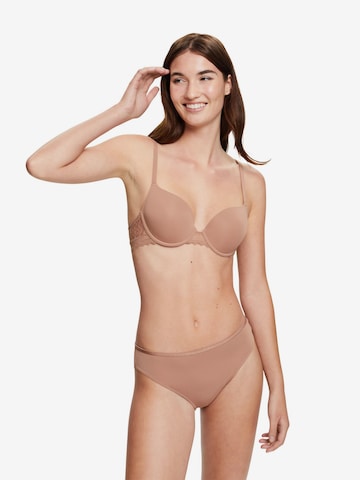 ESPRIT T-shirt Bra in Beige: front