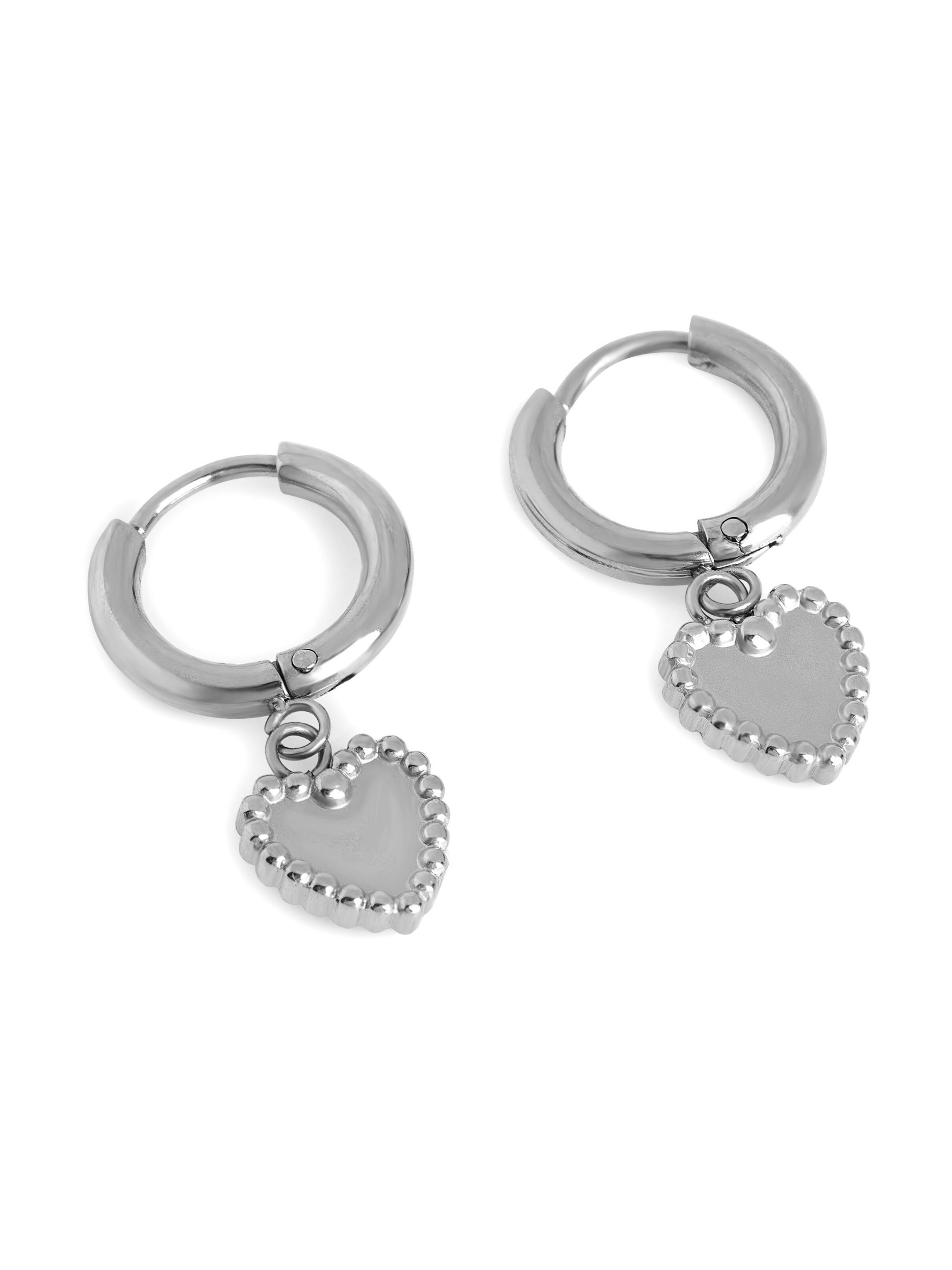 Akitsune Earrings 'Adoration' in Silver: front