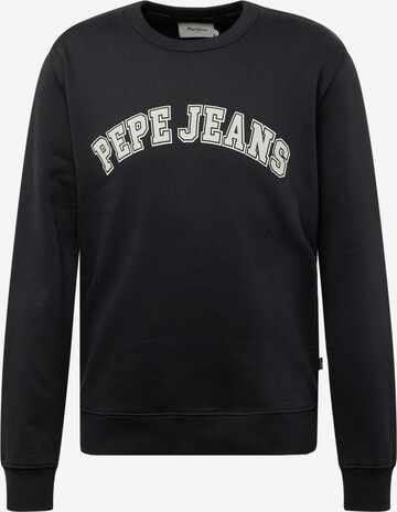 Sweat-shirt 'Raven' Pepe Jeans en noir : devant