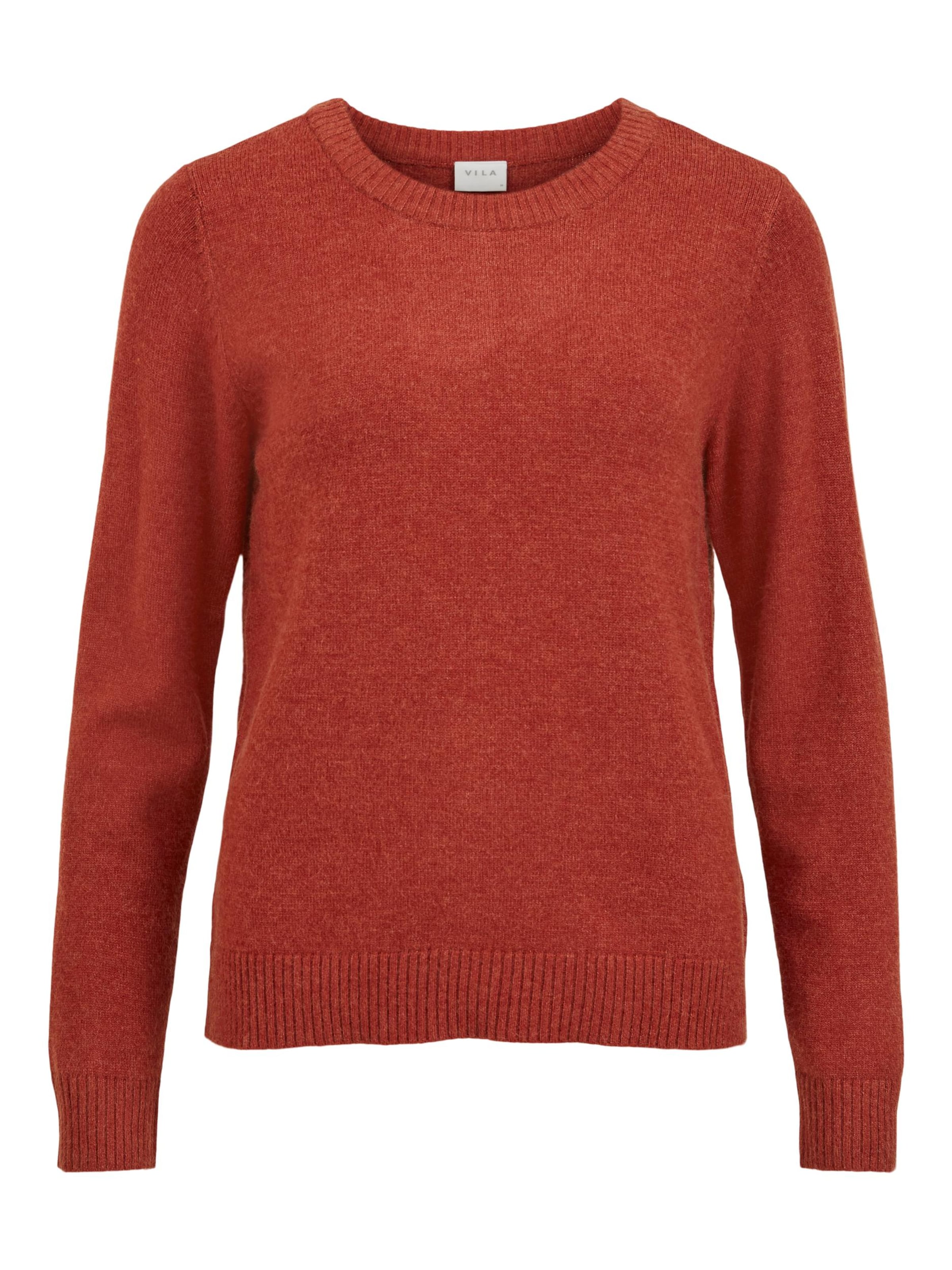 VILA Sweater in Red: front